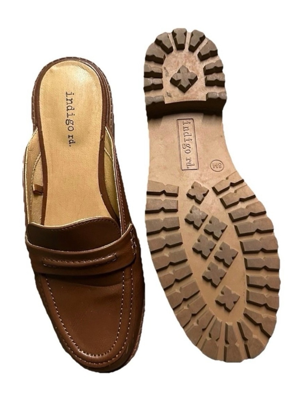 Women’s Indigo Rd. Medium Brown Slip On Mule Shoes Size 8M - Picture 4 of 4